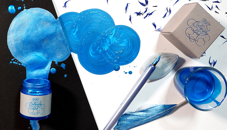 KWZ kaligraficky inkoust - pearl blue